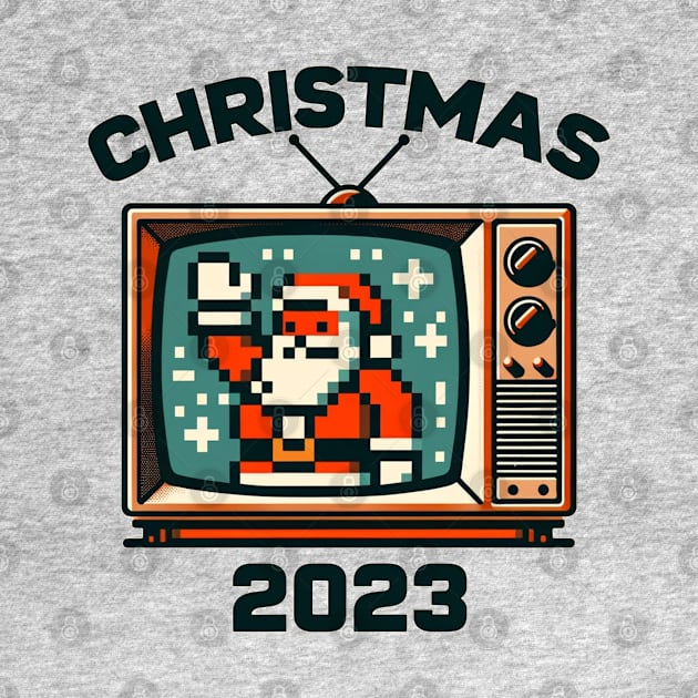 Christmas 2023: Retro Gaming Santa by Retro Travel Design